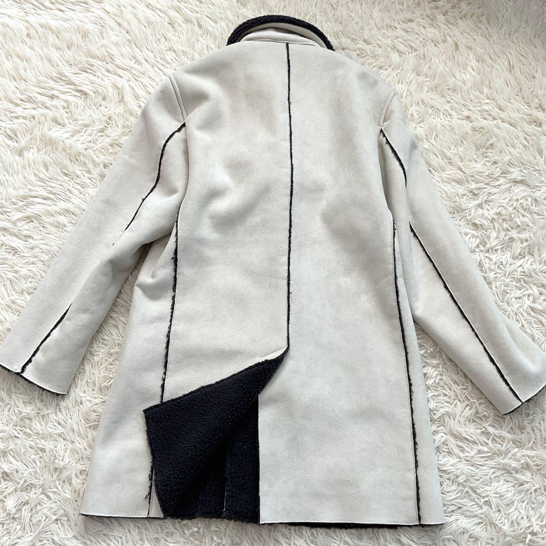 新品未使用　G-stage ジーステージ　フェイクムートン　ステンカラーコート