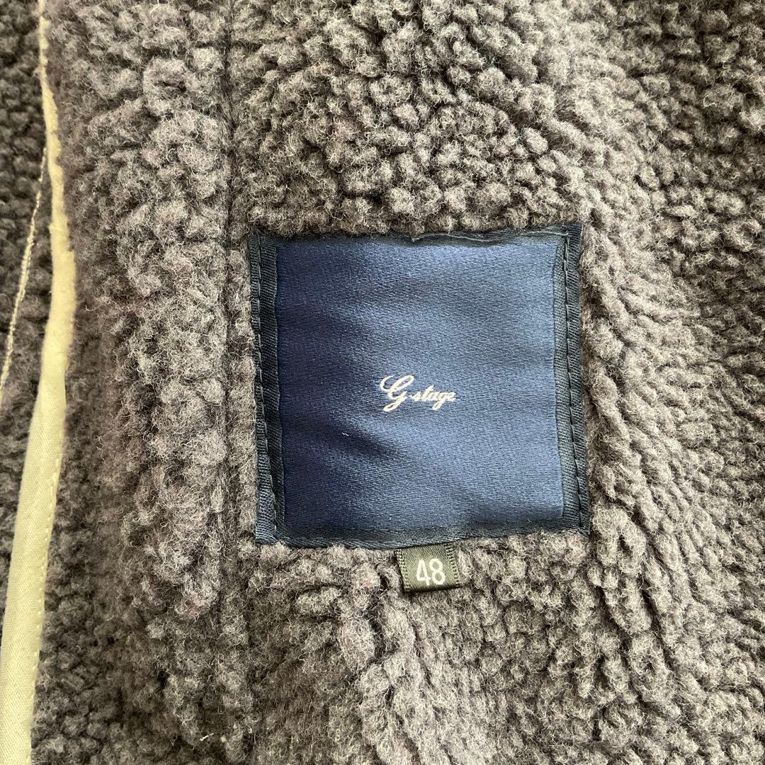 新品未使用　G-stage ジーステージ　フェイクムートン　ステンカラーコート