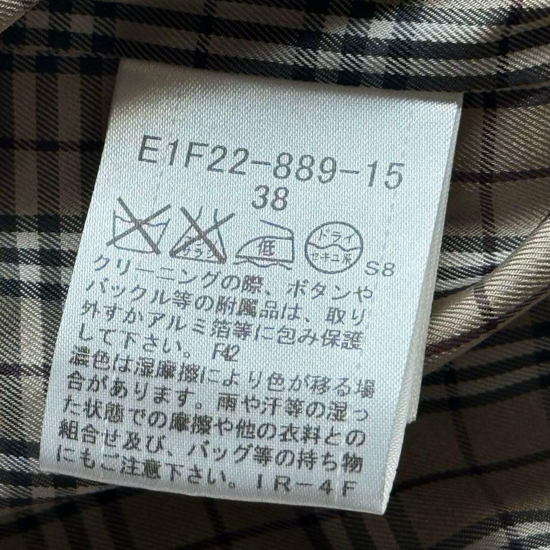 バーバリーブルーレーベル ダッフルコート ノバチェック 38 レッド 未使用級