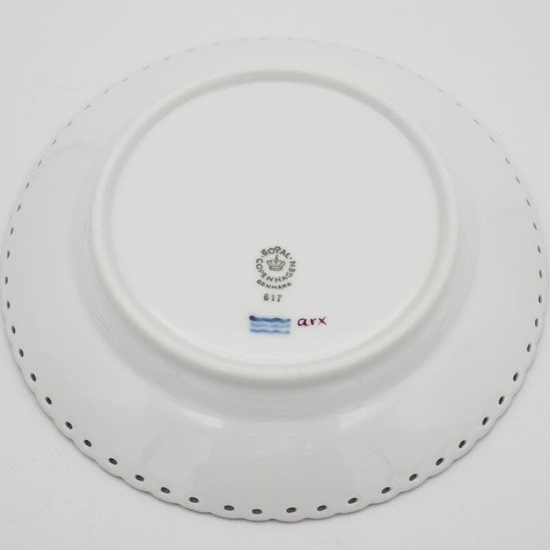 ロイヤルコペンハーゲン バーガンディ フルレース プレート 17.5cm #5