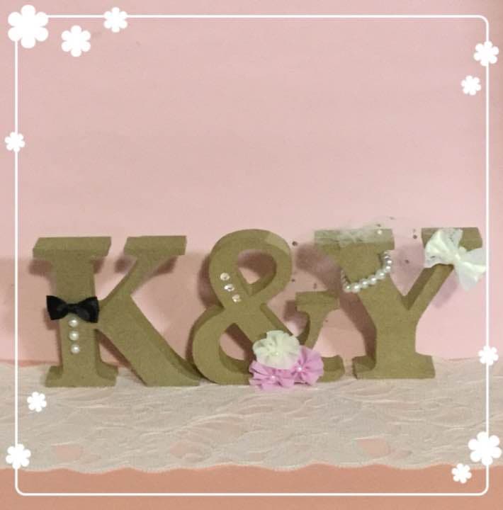 とここ様確認用♡ウエディングバージョン・イニシャルオブジェ