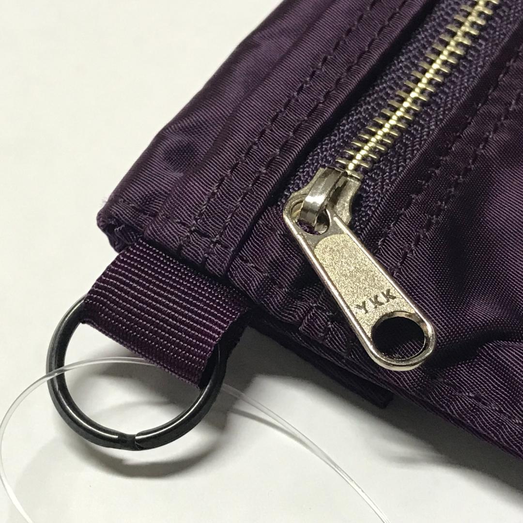 PORTER B印 YOSHIDA 別注 HOLIDAY WALLET S 紫