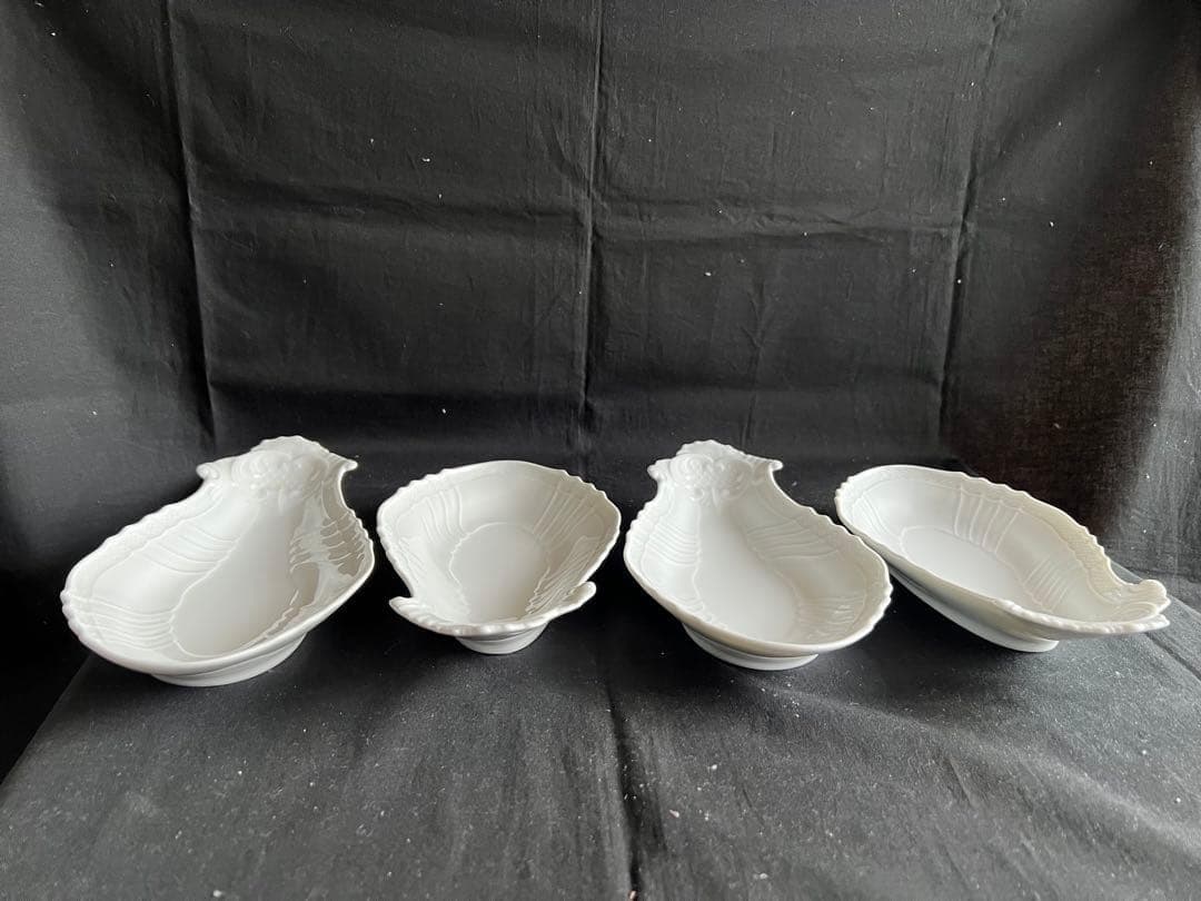 リチャードジノリ　ベッキオホワイト　ピクルスディッシュ　４枚