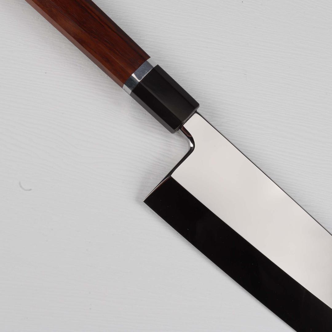 7825 出刃包丁 9寸 ウルトラ鏡面仕上げ 本出刃 スネークウッド八角柄