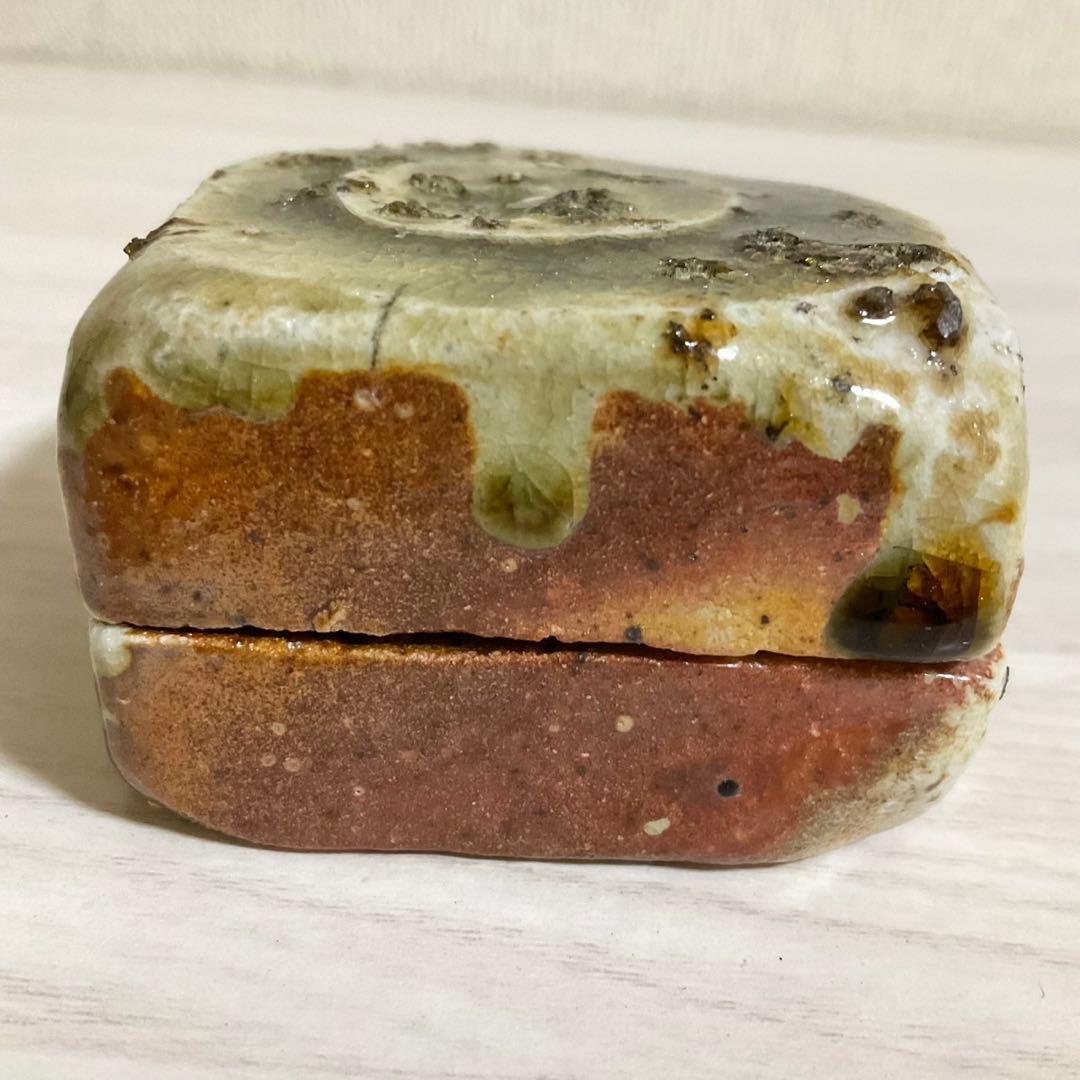 伊賀焼 香合 清文 木箱付き 共箱 茶道具 茶道 香道 香炉 香入