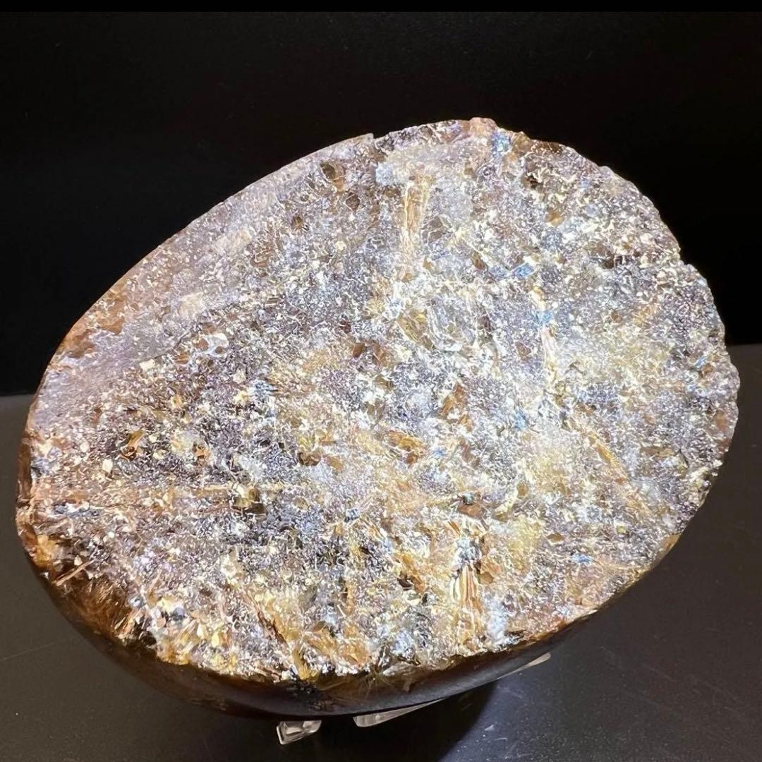 ☆金運アップ❗️☆極上タイチンルチルの密集☆太陽放射 ゴールドルチル 天然石 原石