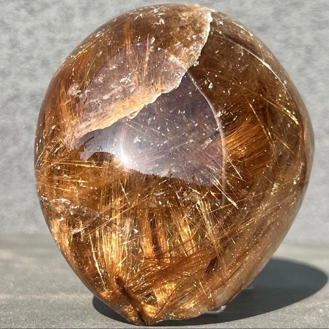 ☆金運アップ❗️☆極上タイチンルチルの密集☆太陽放射 ゴールドルチル 天然石 原石