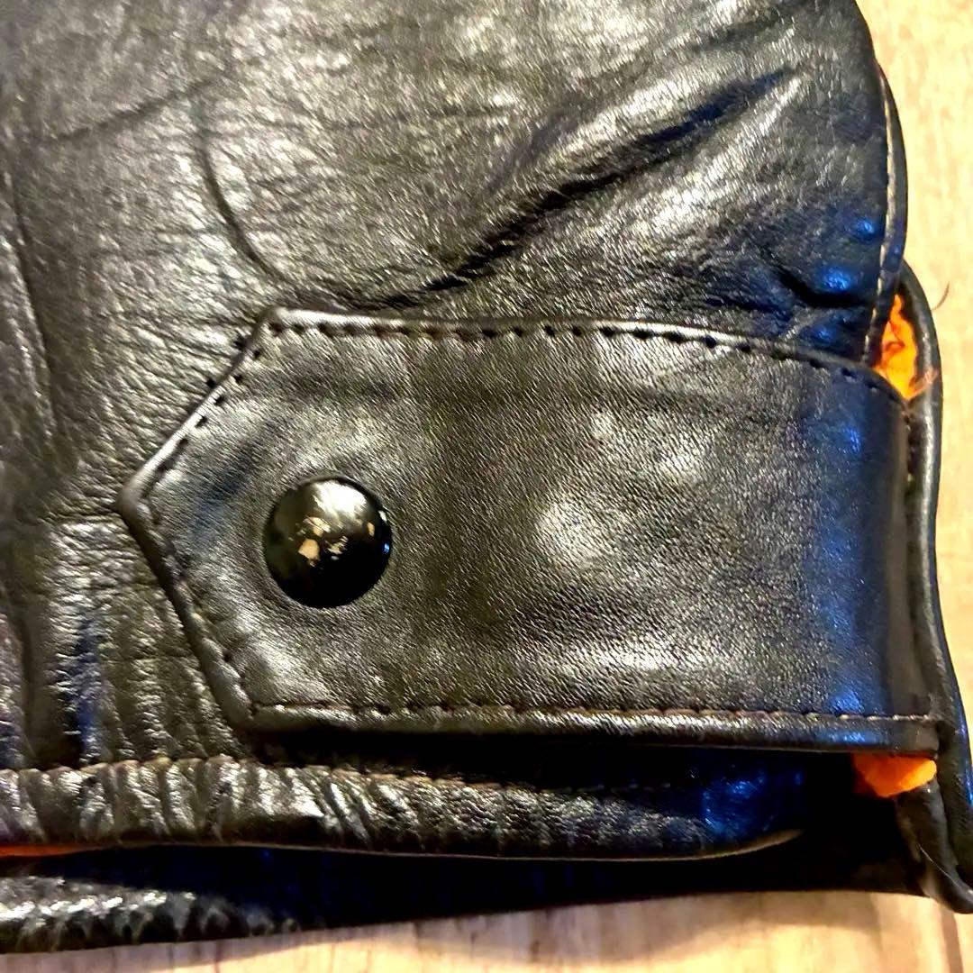 【70’s】Brimaco レザー シングルライダース 42 黒 カナダ製