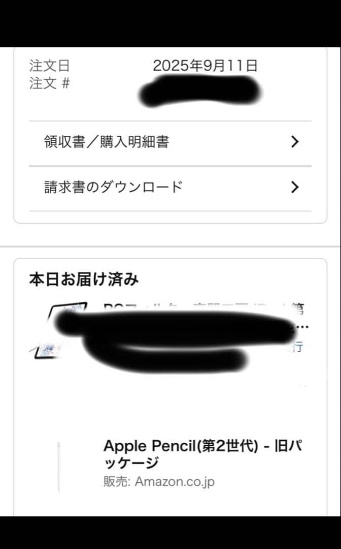 【純正品】Apple Pencil (第2世代) ホワイト　開封のみ