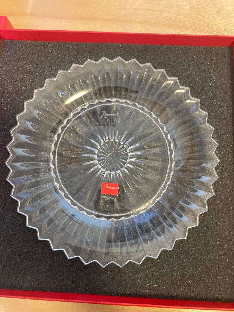 未使用　Baccarat クリスタル皿 約20cm