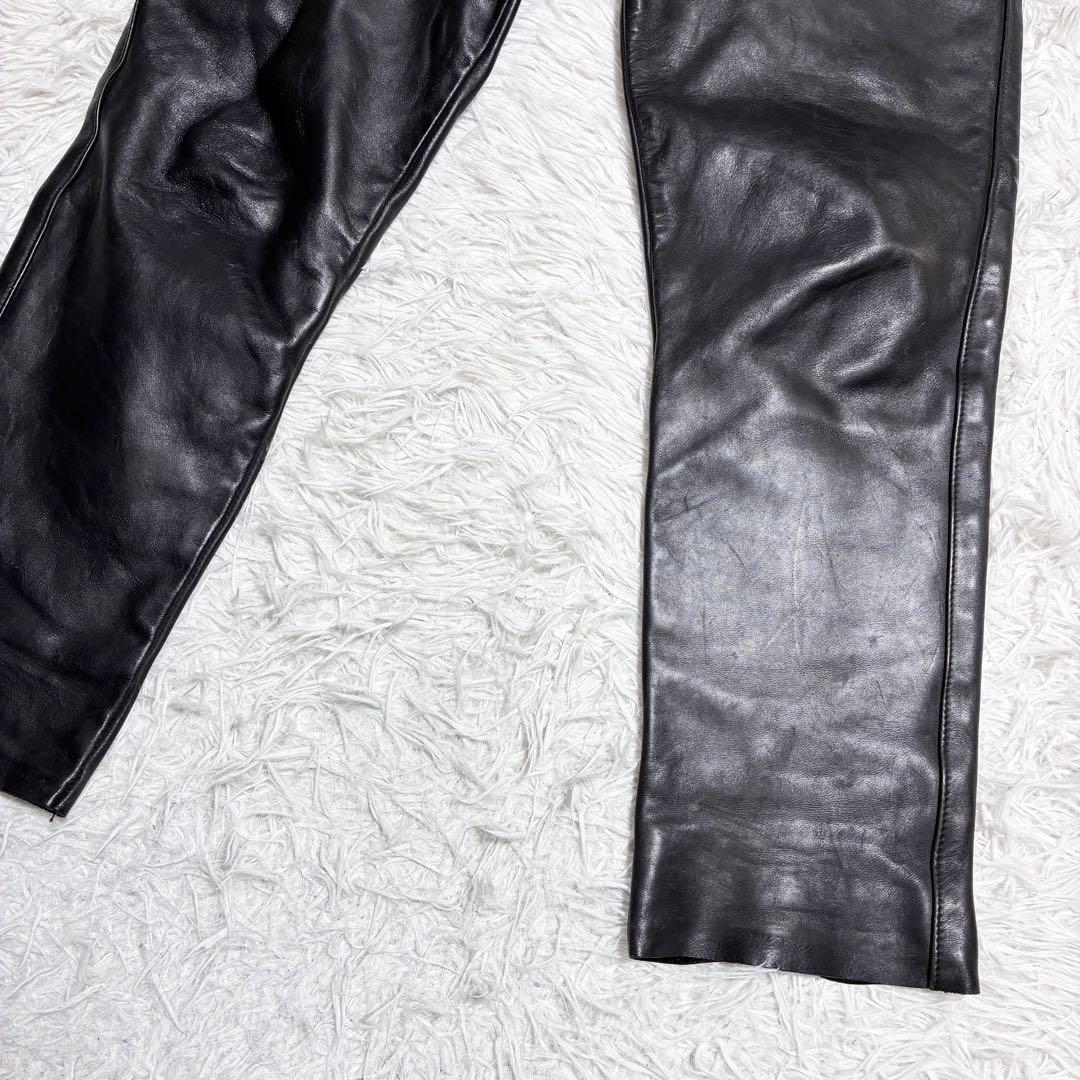 バンソン vanson レザーパンツ 34インチ XL 本革 牛皮 訳あり