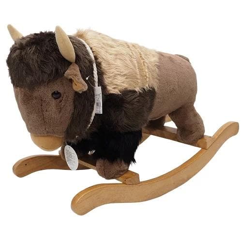 C06173 未使用品 IL BISONTE 特大 バッファロードール 置物