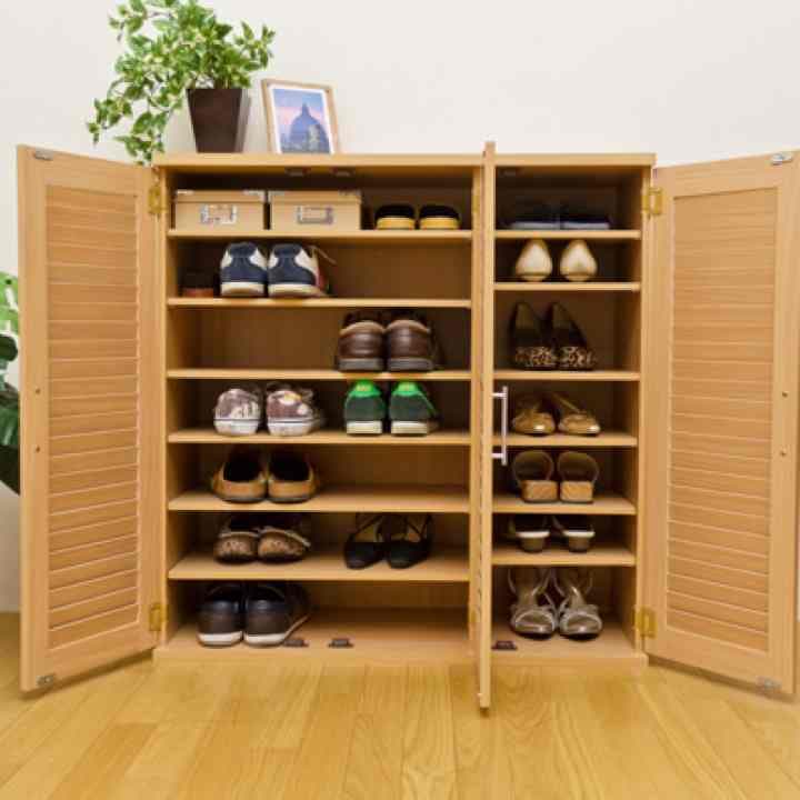 新品、送料無料ルーバーシューズBOX　90cm幅