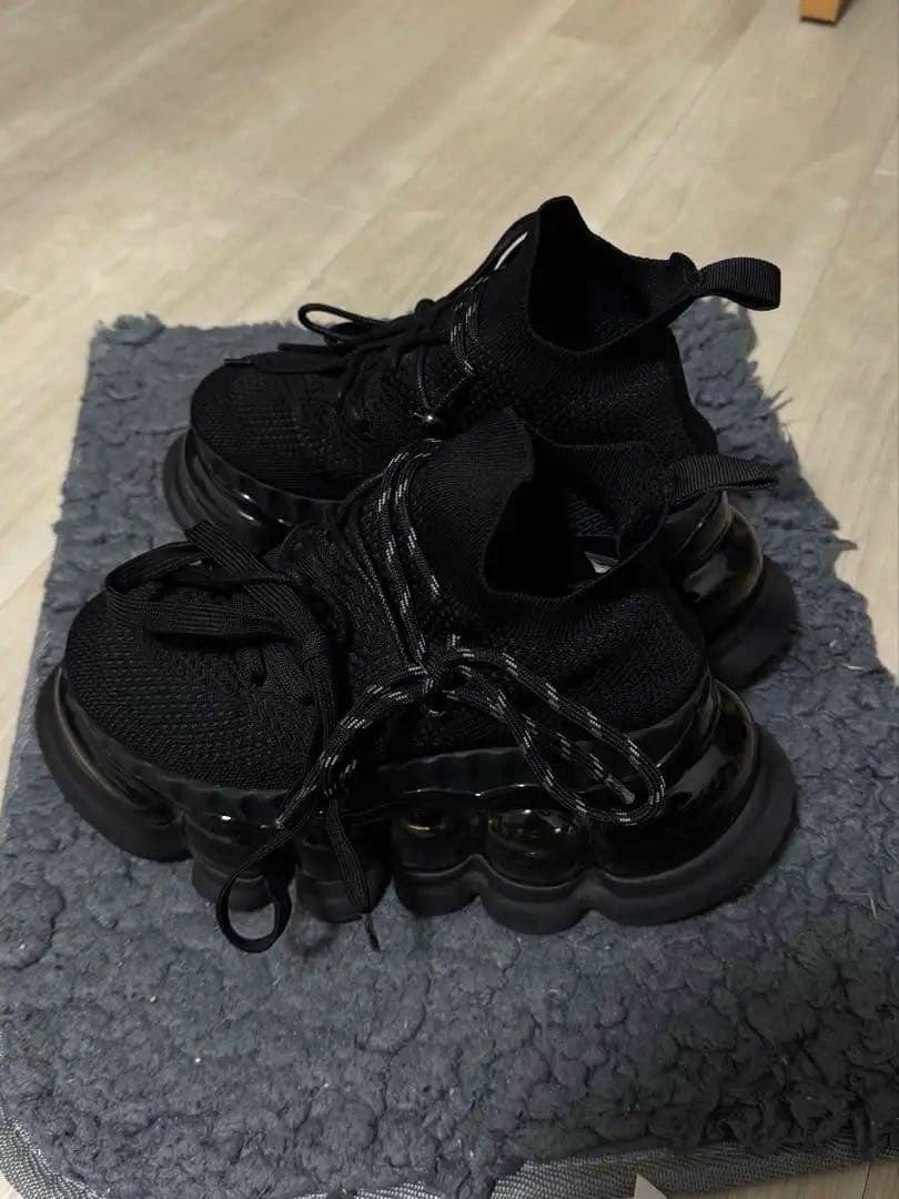 ミキオサカベ 厚底スニーカー ブラック バブルソール