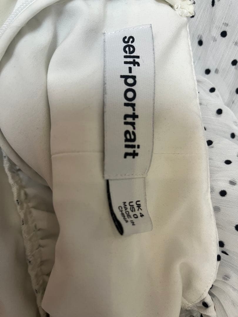 self-portrait ポルカドット　ドレス　Sサイズ