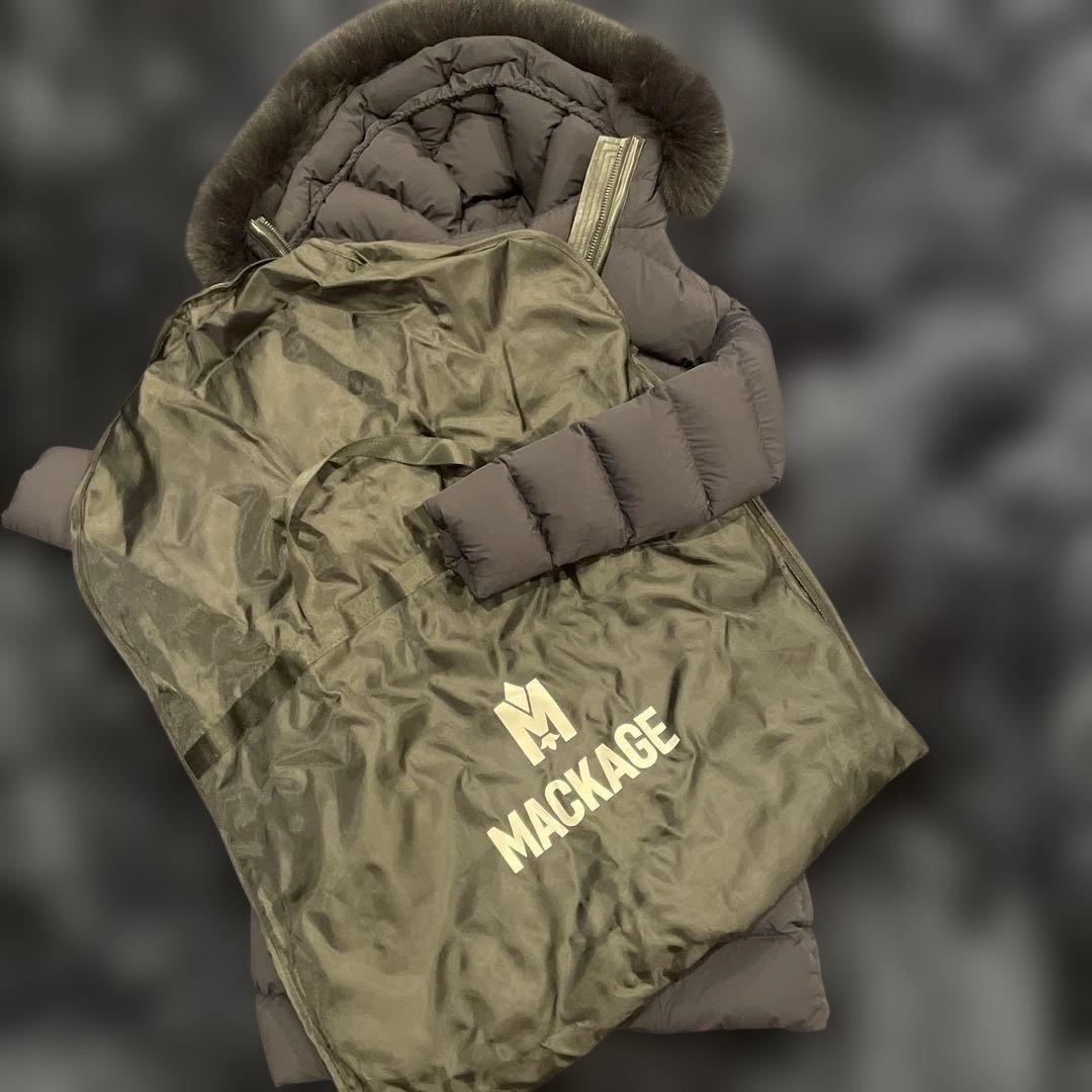 MACKAGE ロングダウン　ネイビーS