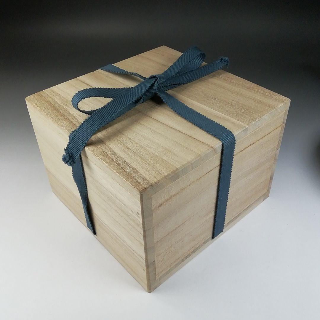 Ｔ５６１　茶碗　『灰釉　茶碗』『木器窯　田中和人』　共箱　抹茶碗　茶道具