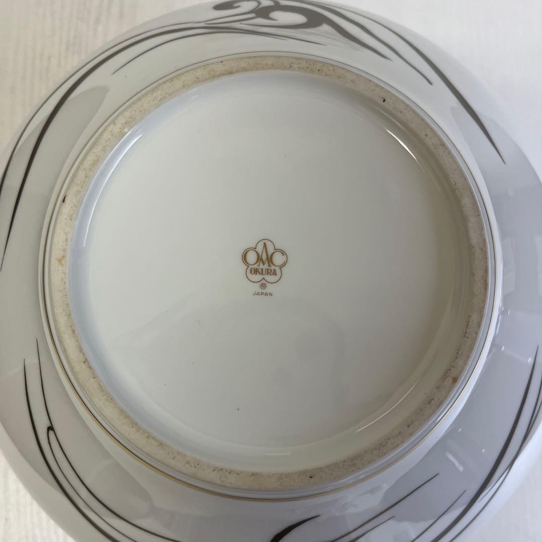 大倉陶園　鶴　金　銀　花瓶　壺