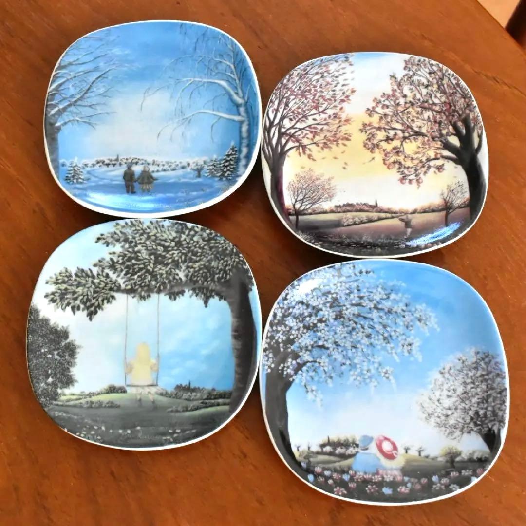 J5: ARABIA ウォールプレート 春夏秋冬 ４枚セット