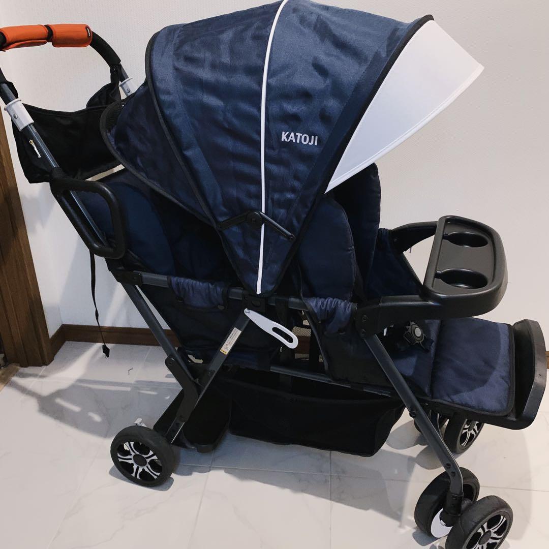 【♡美品♡】カトージ 二人乗りベビーカー　二人でゴー⭐︎