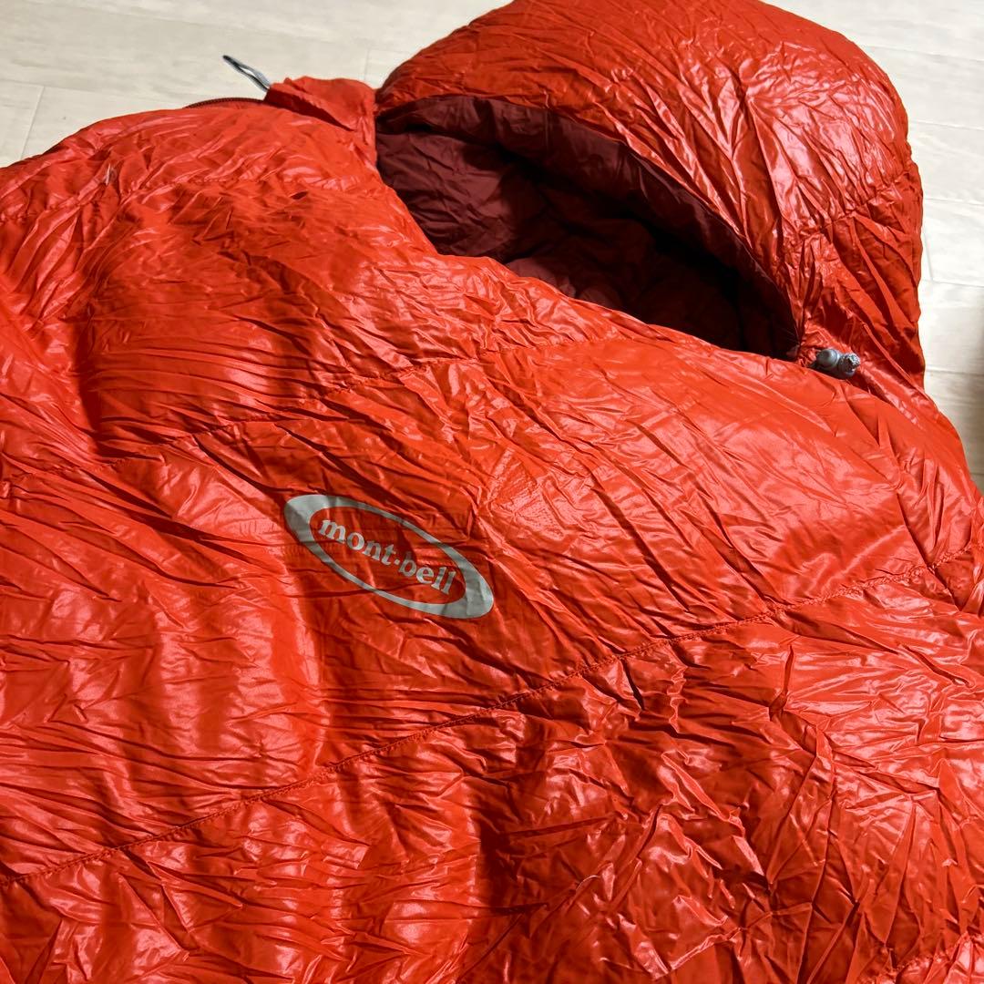 montbell ダウンハガー　#0 オレンジ　イニシャルあり