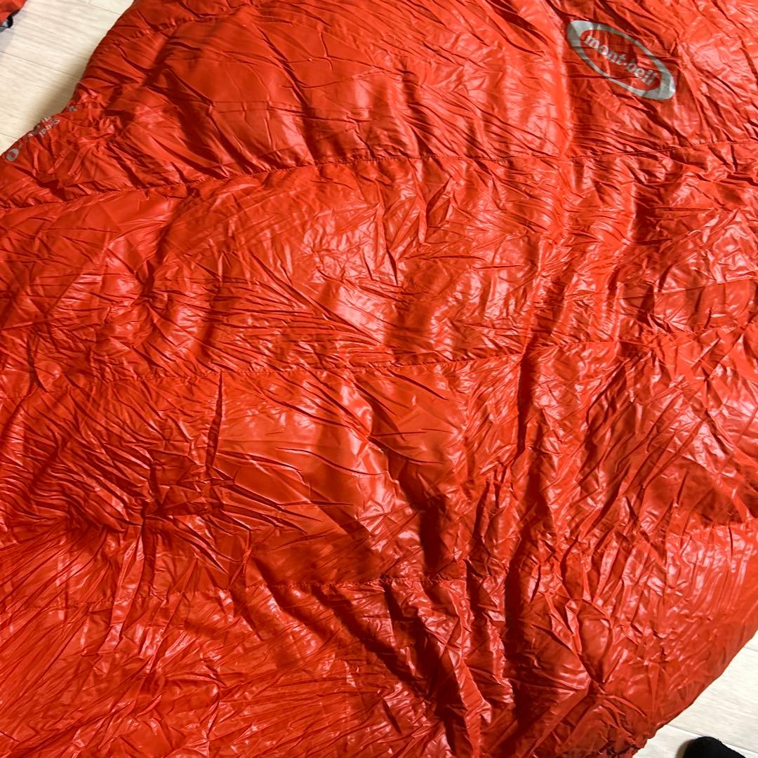 montbell ダウンハガー　#0 オレンジ　イニシャルあり