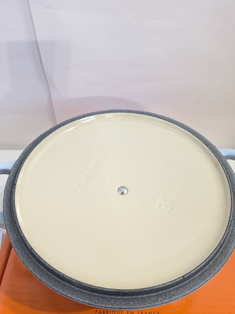 【未使用】ル・クルーゼ　ココット・ロンド　コースタルブルー　18cm