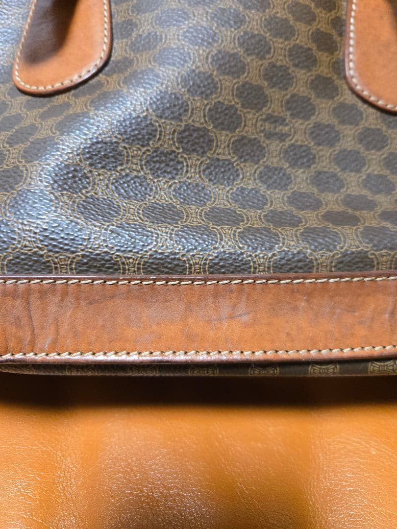 CELINE　セリーヌ　ブラウン　マカダム　トートバッグ　バケツ型