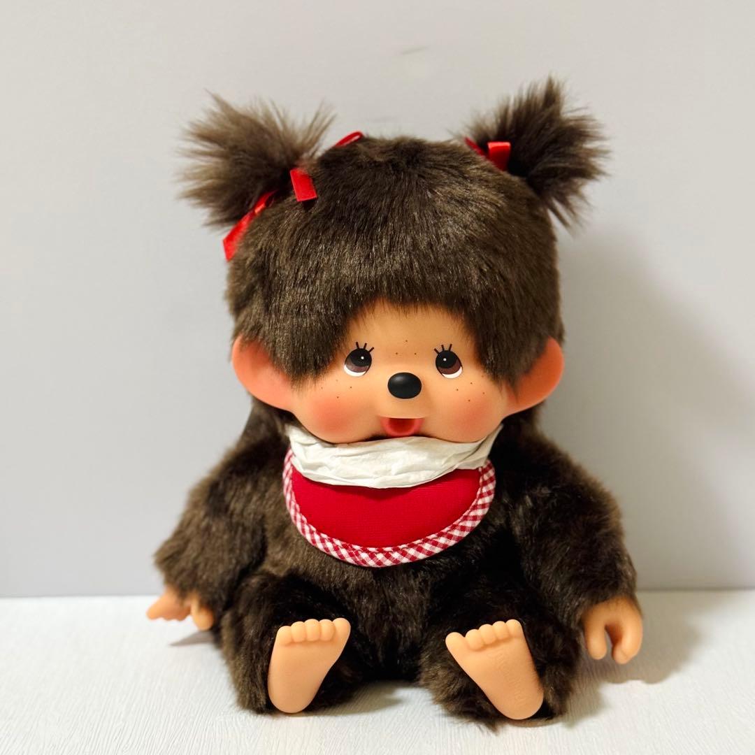 キムガン　モンチッチ M お座り 女の子 ツインテール お洋服付き