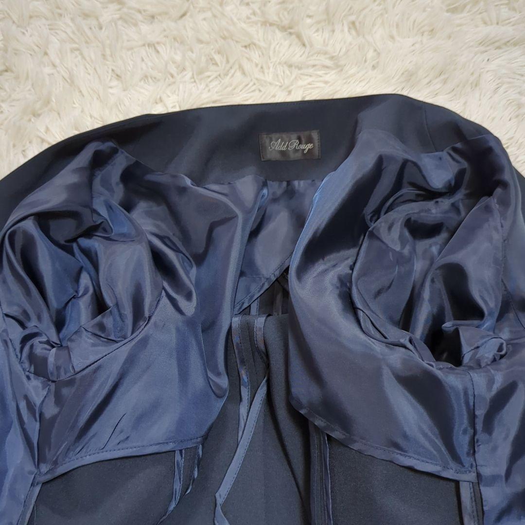 新品 アッドルージュ 15 ノーカラーパンツスーツ 洗える 大きいサイズ