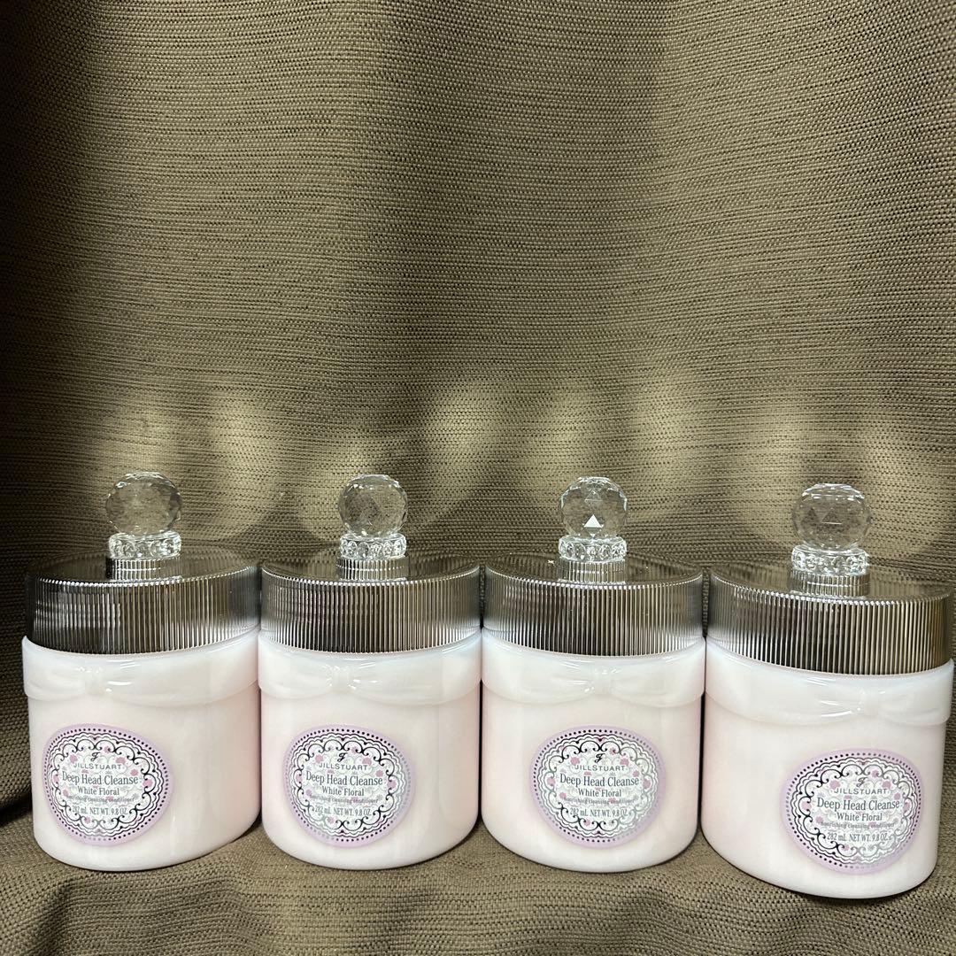「新品未開封品」ジルスチュアート　ホワイトフローラルディープヘッドクレンズ×4点