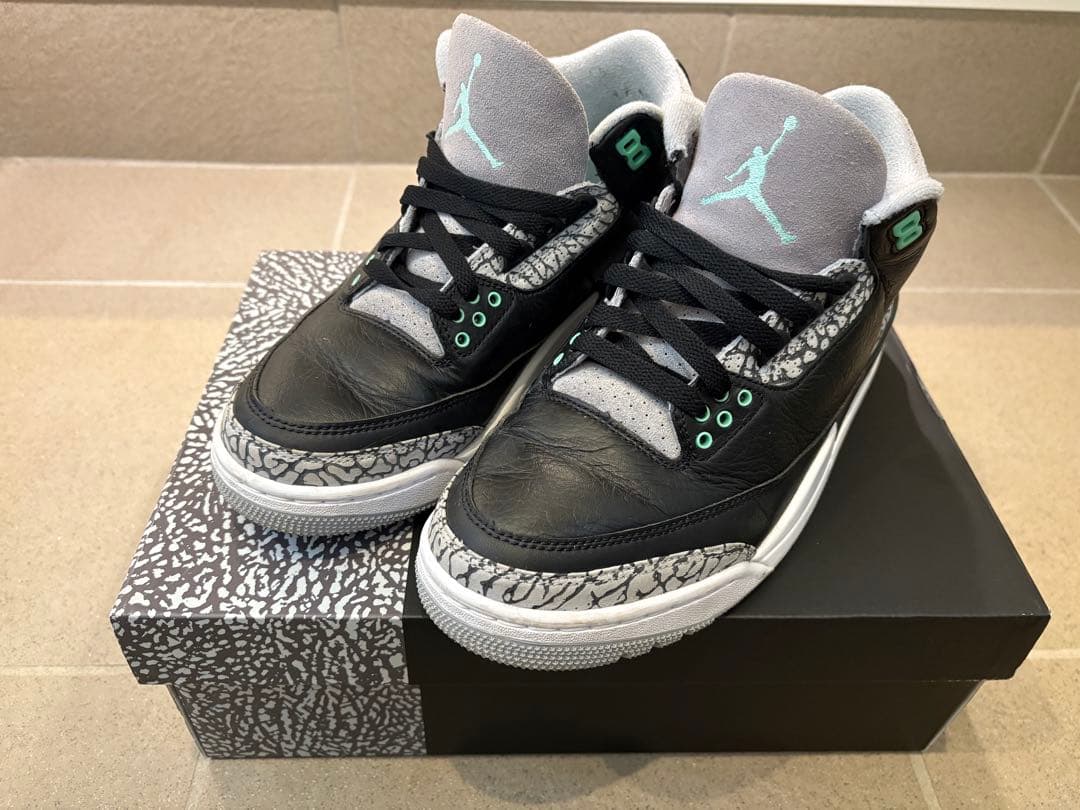 Nike エアジョーダン3 レトロ Green Glow 26.5cm