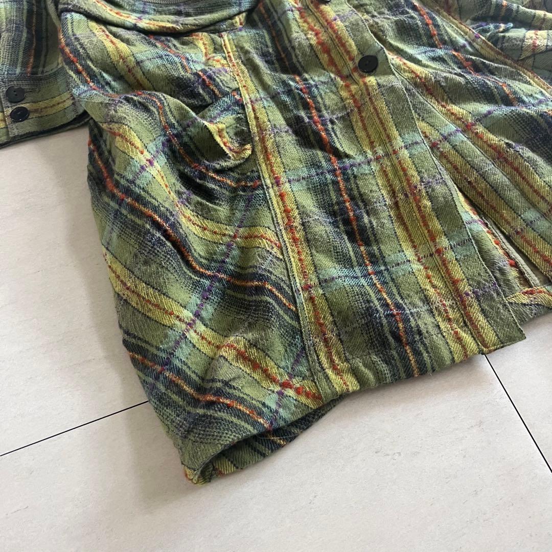 マツオインターナショナル キューブキューブ ロングジャケットコート チェック柄