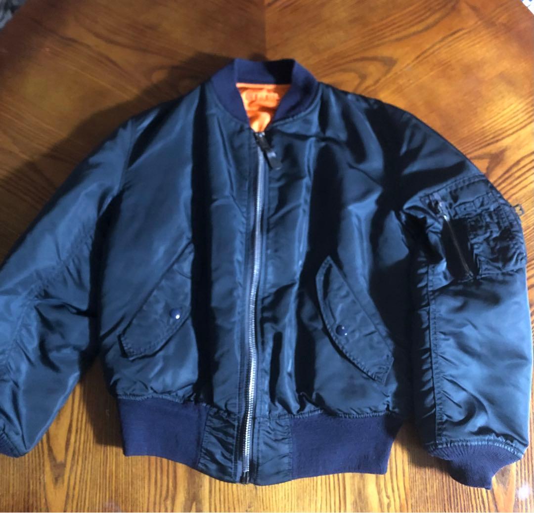 ALPHA MA1 フライトジャケット ネイビー M