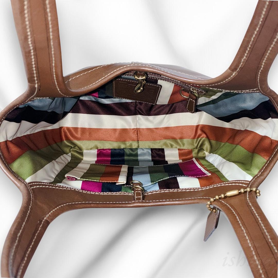 【希少・美品】オールドコーチ ショルダーバッグ　ブラウン　レザー　トートバッグ