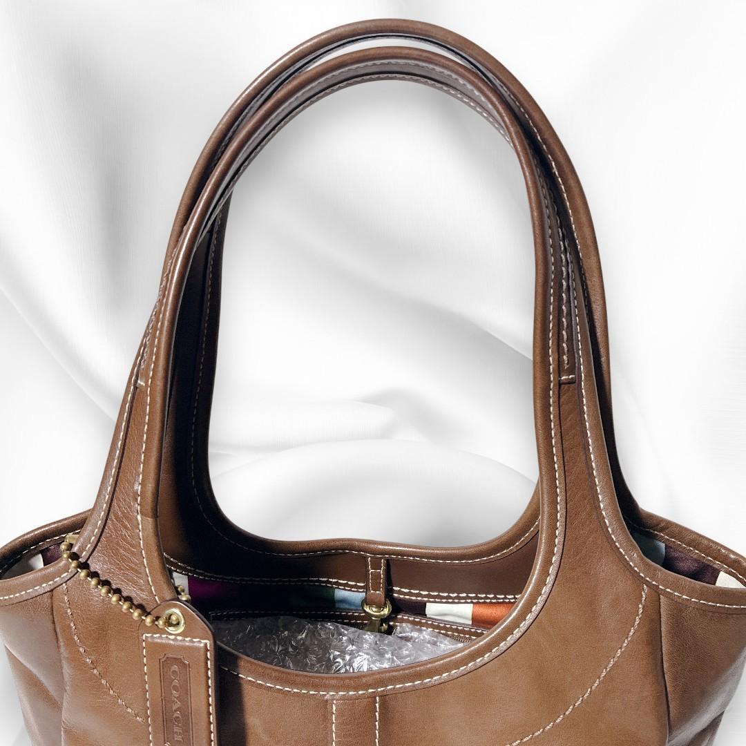 【希少・美品】オールドコーチ ショルダーバッグ　ブラウン　レザー　トートバッグ