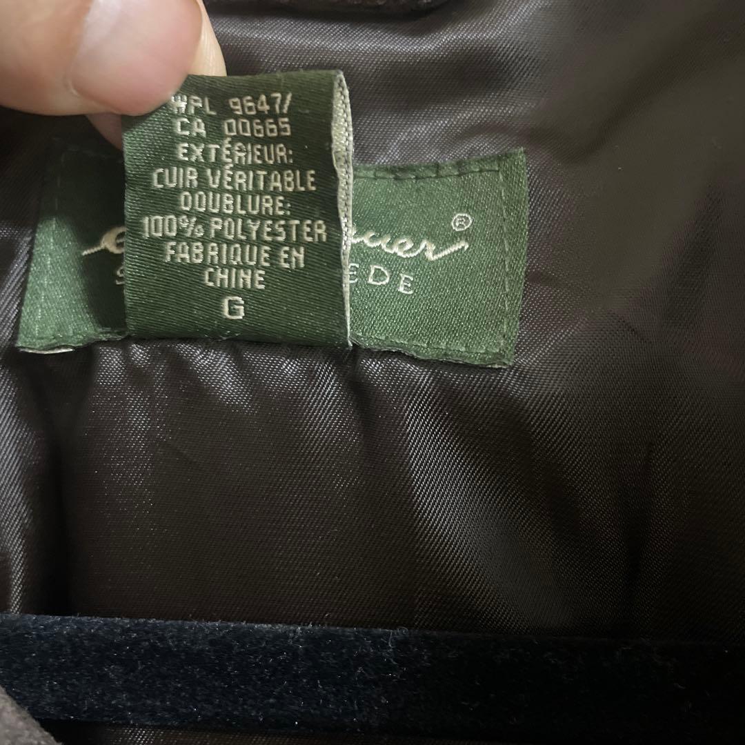 Eddie Bauerスエードジャケット ブラウン