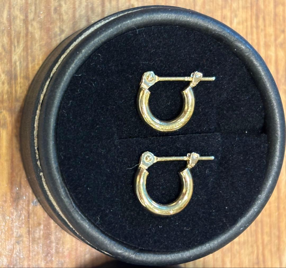 最終お値下げ中　acessories mau K18 フープピアス Sサイズ