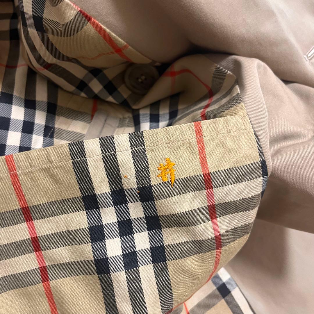 【美品】バーバリー　トレンチコート　ロング　ノバチェック　ベルト　ハニーベージュ