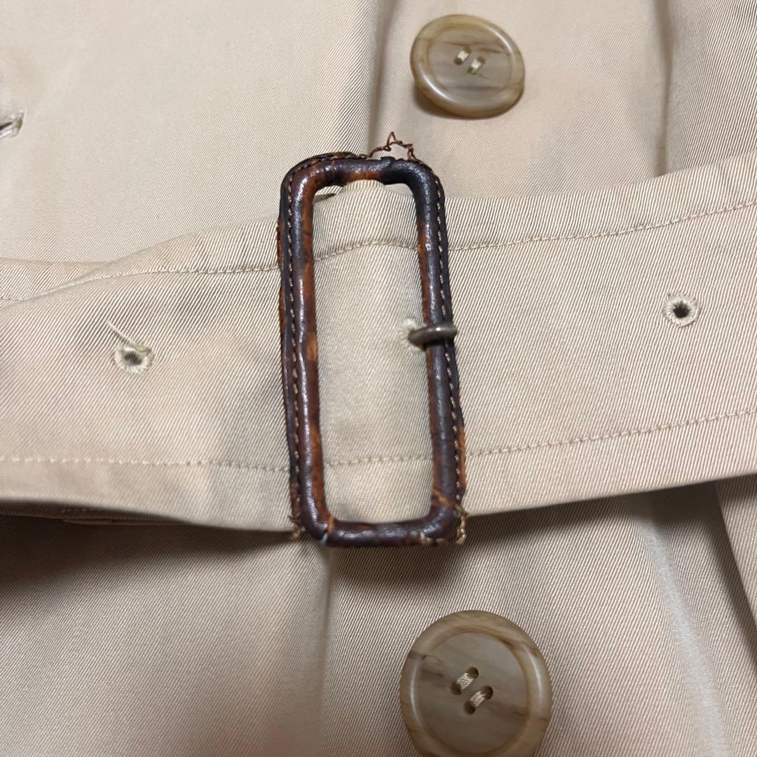 【美品】バーバリー　トレンチコート　ロング　ノバチェック　ベルト　ハニーベージュ