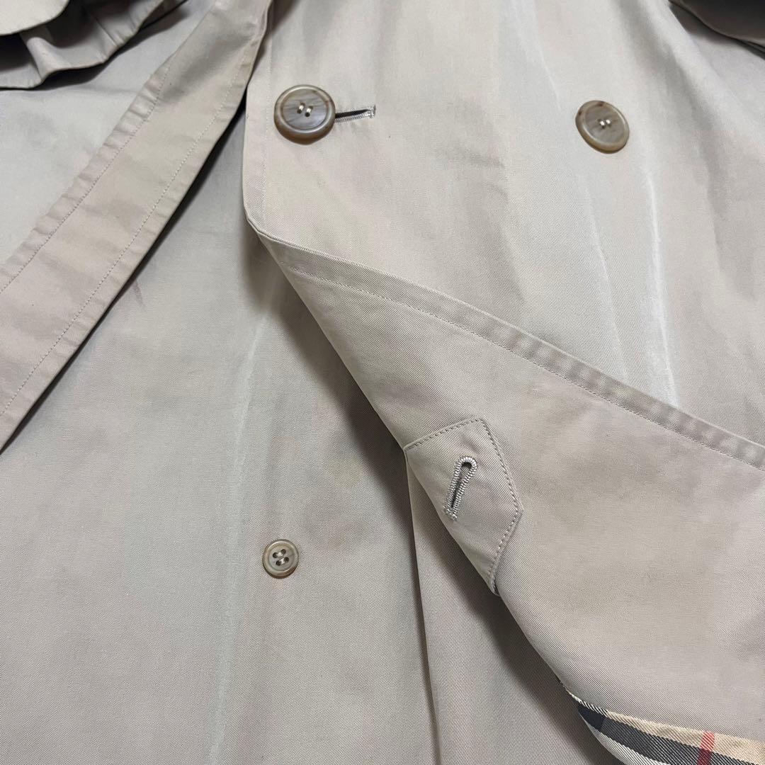 【美品】バーバリー　トレンチコート　ロング　ノバチェック　ベルト　ハニーベージュ