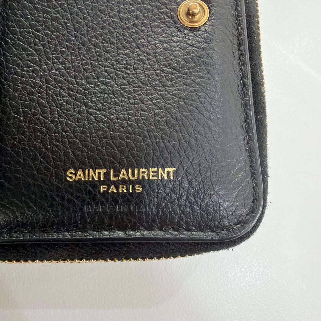 サンローラン　SAINT LAURENT モノグラム 二つ折り財布