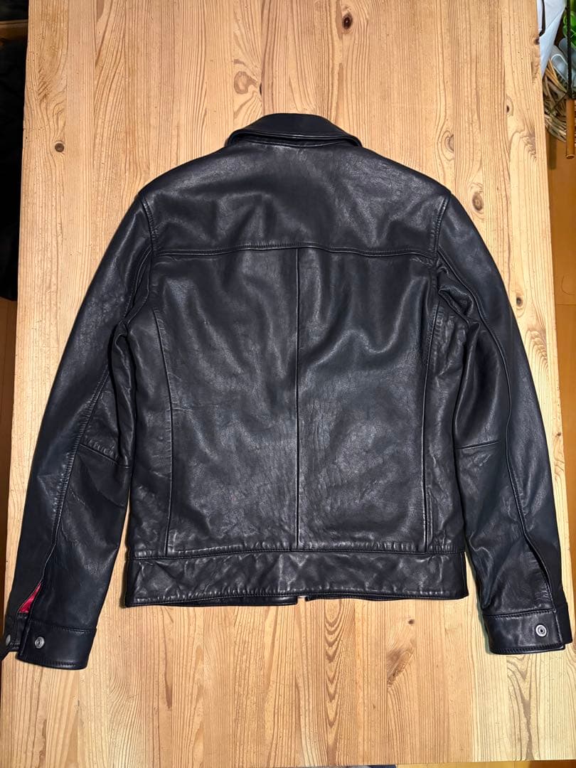 シープスキン　襟付き　シングルライダース　イングランド　ロンジャン　uk シド