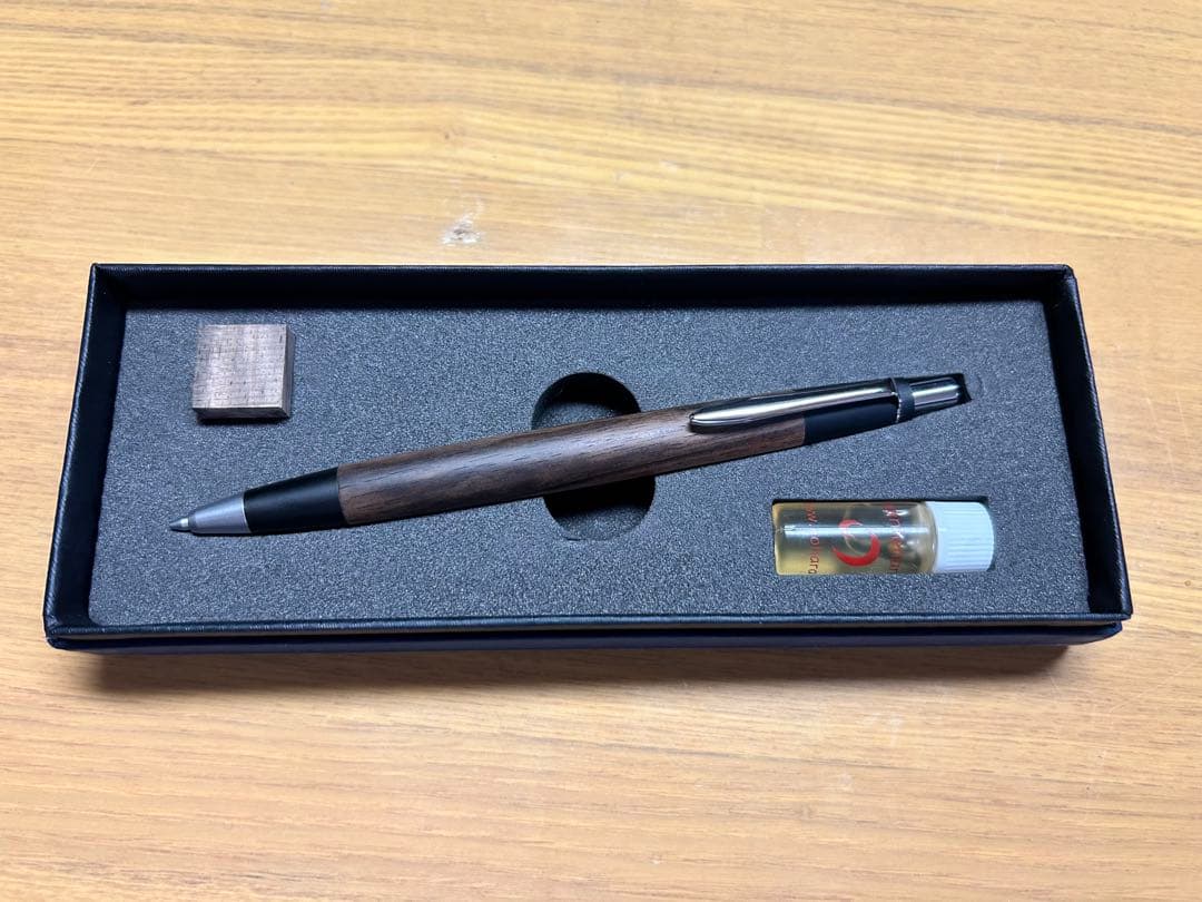 野原工芸 旧型 黒柿 固定式口金