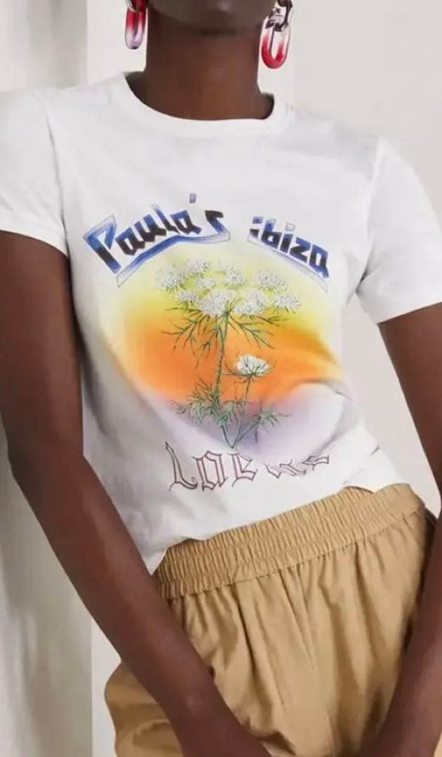 LOEWE Paula's Ibiza Fennel T-shirt ホワイト