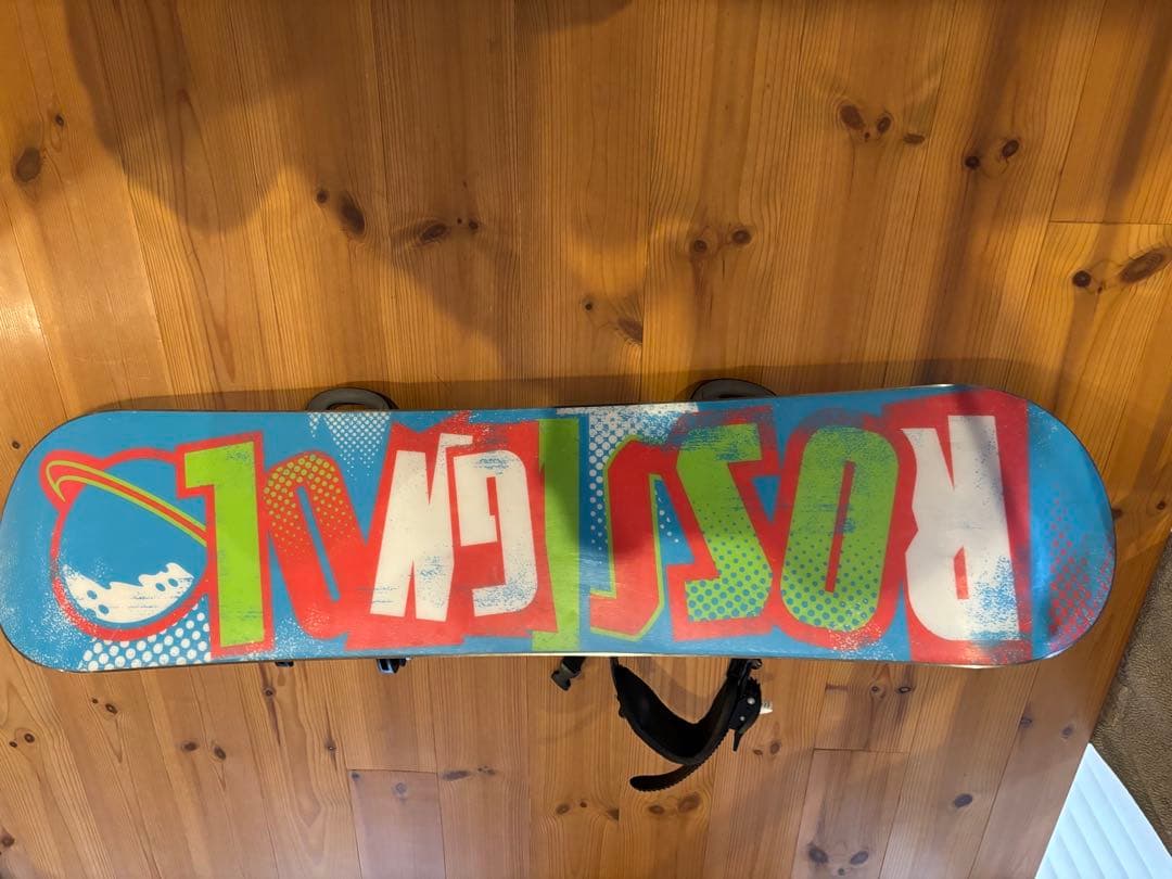 ロシニョールキッズスノーボード ビンディング 、ブーツ 、リーシュコードセット