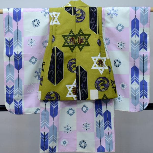 七五三 3歳 3才 男児 被布着物フルセット 日本製 NO24135