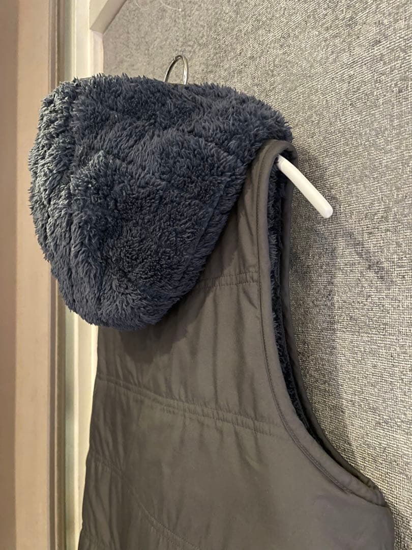 S PATAGONIAリバーシブル フード ボア ベスト ロス ガトス