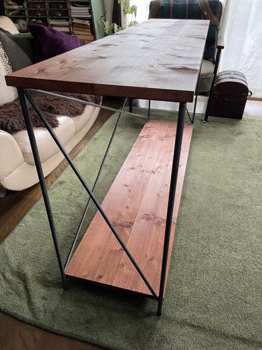 アイアン家具　カウンターラック　シェルフ  男前　無骨　オーダーメイド　モダン