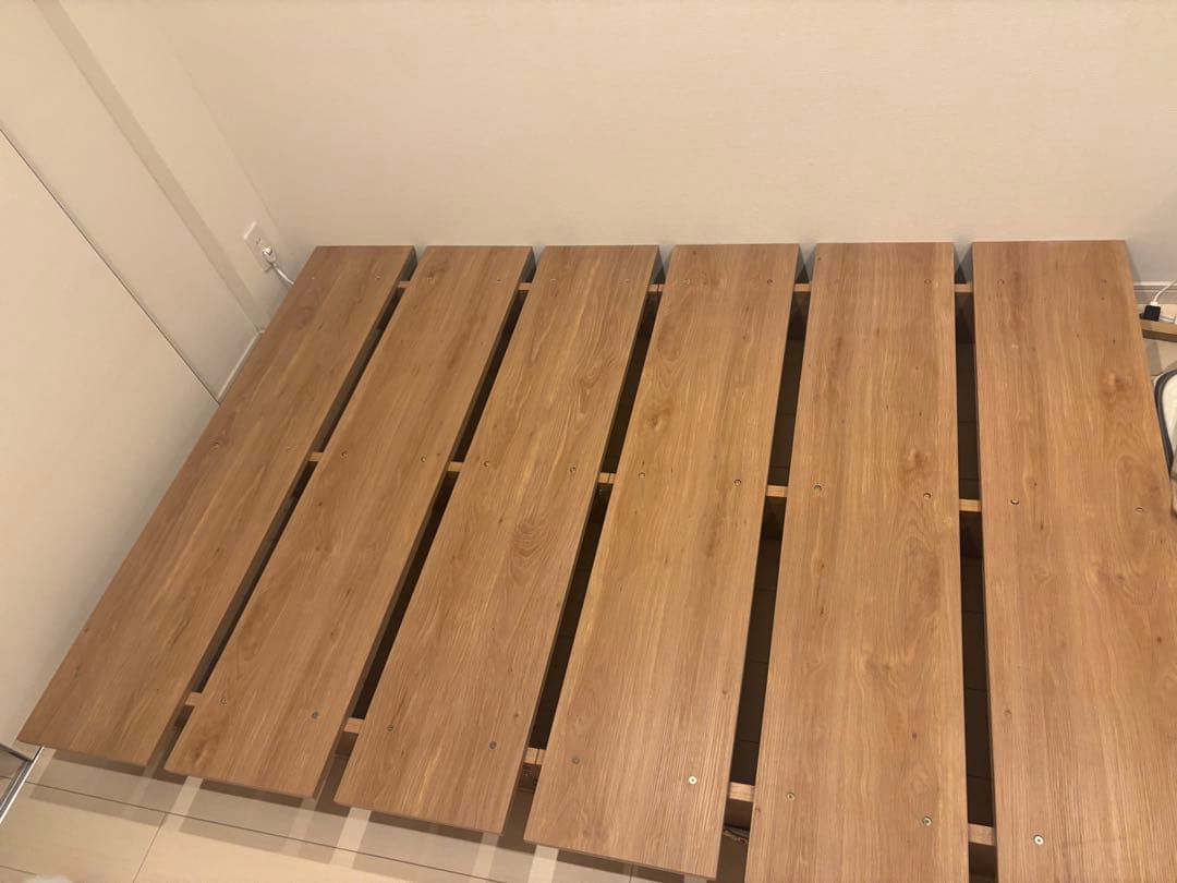 1/15までLOWYA ロータイプ すのこベッド セミダブル シャビーナチュラル